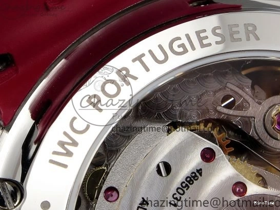 MIROTIME 0311 Reliable Portuguese Chrono IW3716 Z+F 1:1 Best Edition Red Dial on Red Rubber Strap A 7015